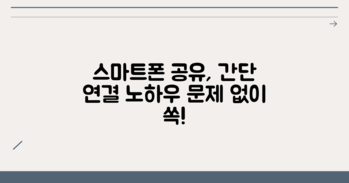 스마트폰 연결, 문제없이 공유하는 법