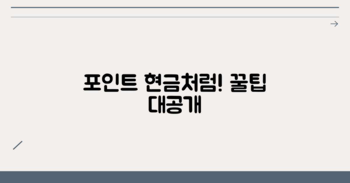 실전! 포인트 현금처럼 쓰는 법