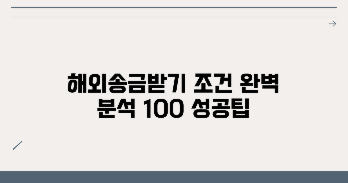 해외 고객 송금받기 조건 분석