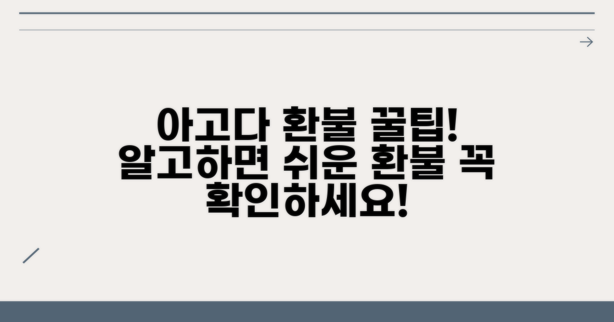 아고다 환불 규정 분석