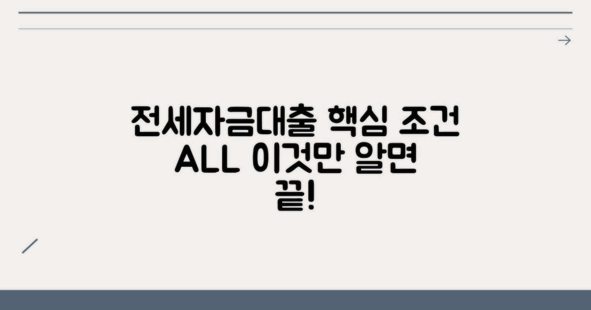 전세자금대출 조건, 이것만 알면 끝!