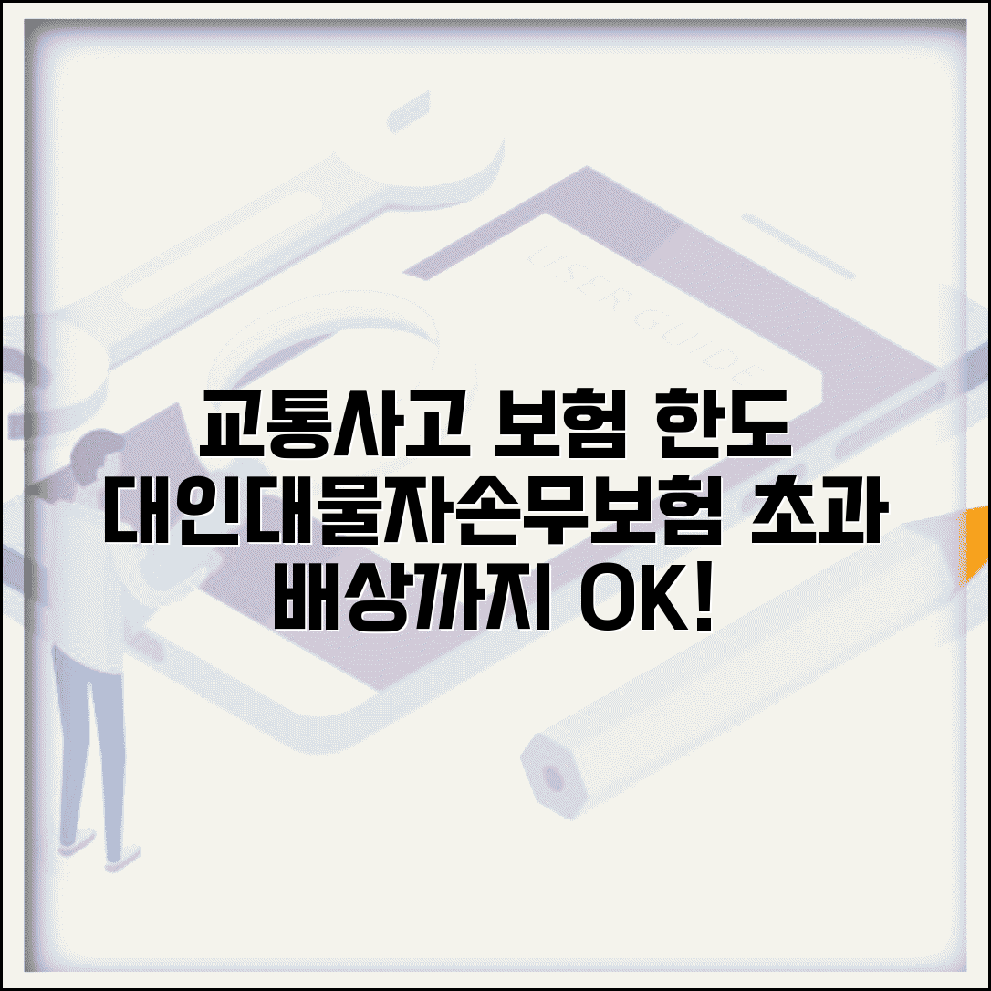 교통사고 종합보험 한도 | 대인 대물 자손 무보험 보장 한도와 초과 배상