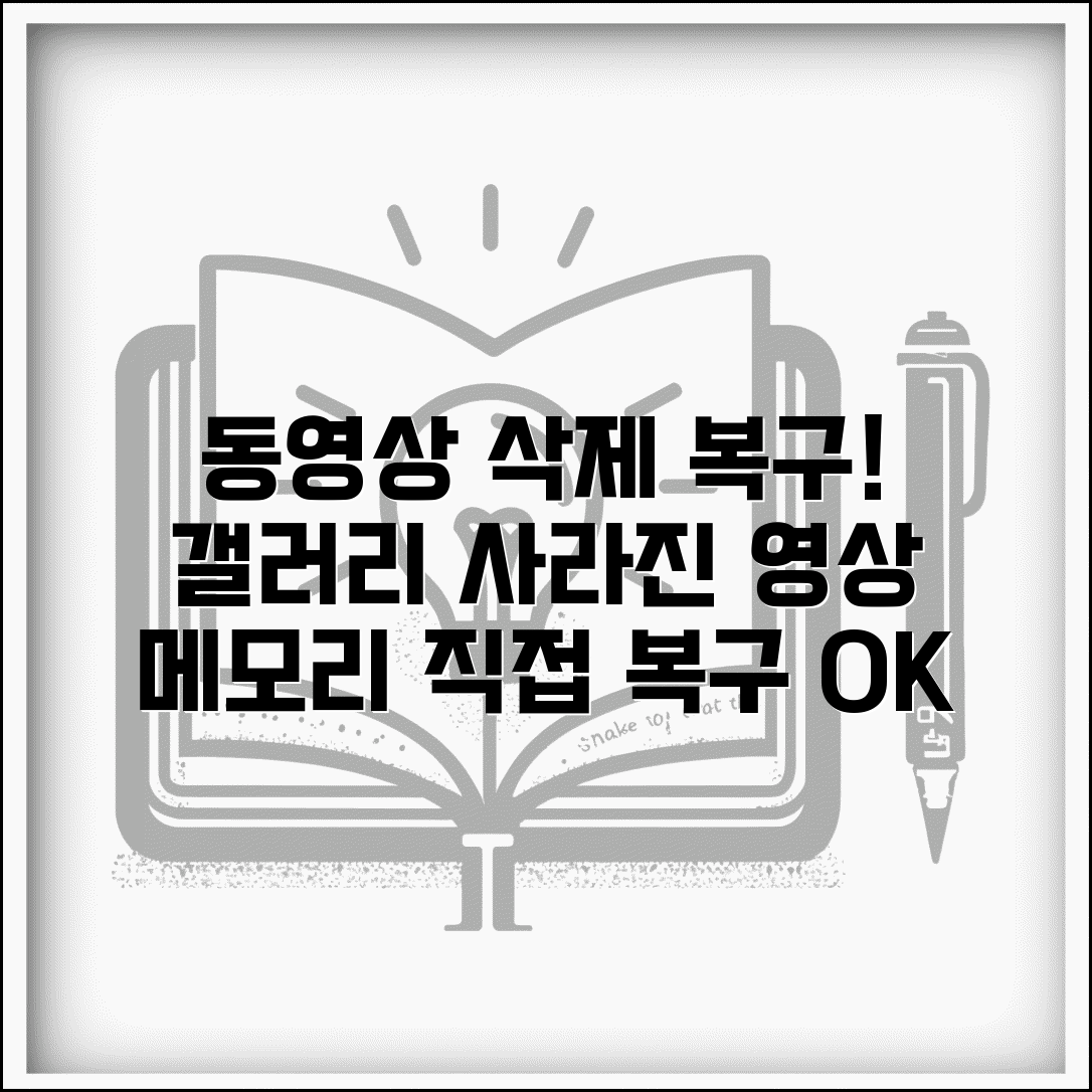 핸드폰 동영상 삭제 복구방법 영상 | 갤러리에서 사라진 동영상 파일 메모리에서 직접 복구하기