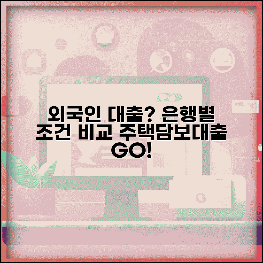 외국인 대출 은행별 조건 | 외국인 주택담보대출 신청 가능