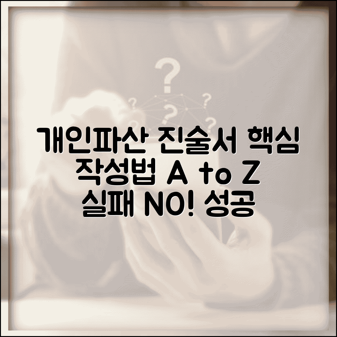 개인파산 진술서 수기작성 방법 | 작성요령 | 필수기재사항 | 주의사항 | 샘플 | 검토 포인트