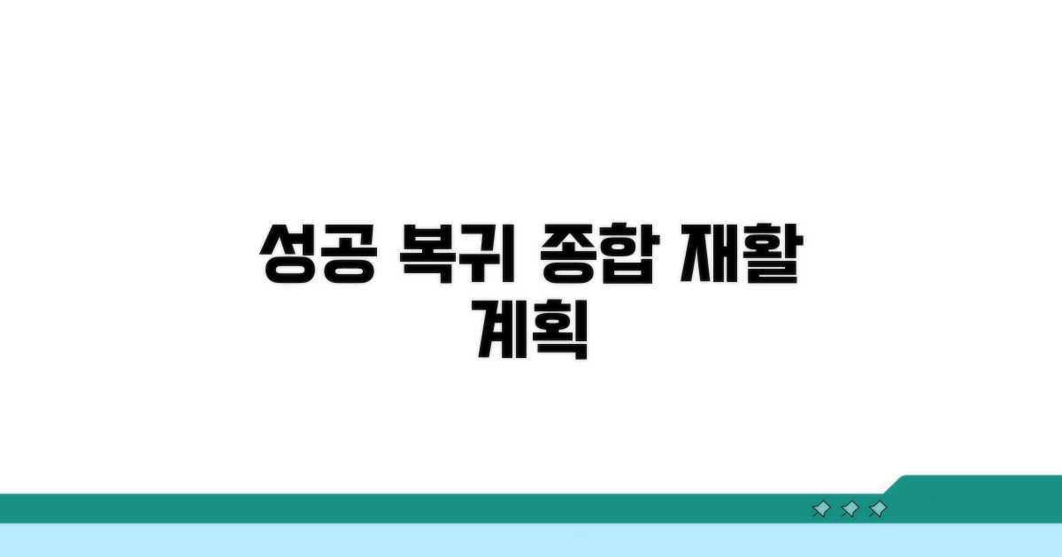 종합 재활 계획, 성공적인 복귀
