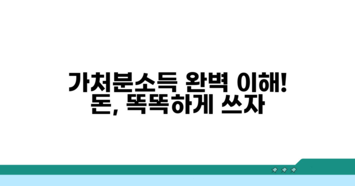 가처분소득 개념 완벽 이해
