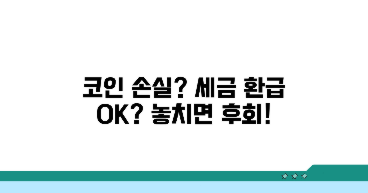 코인 손실, 세금 환급 가능할까?