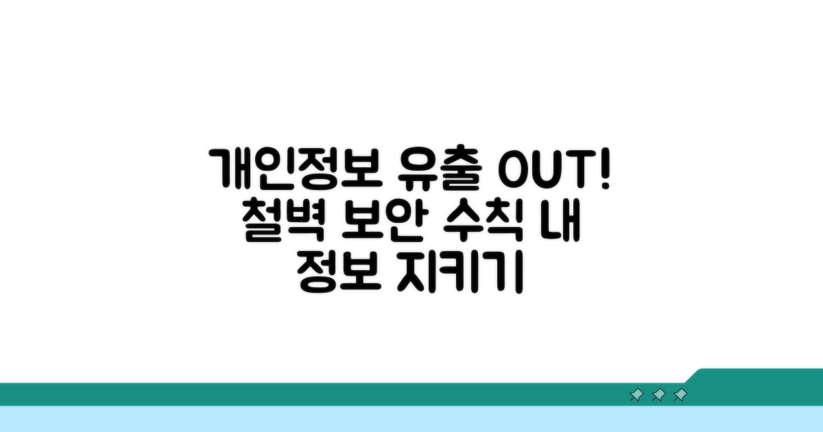 개인정보 유출 막는 보안 수칙