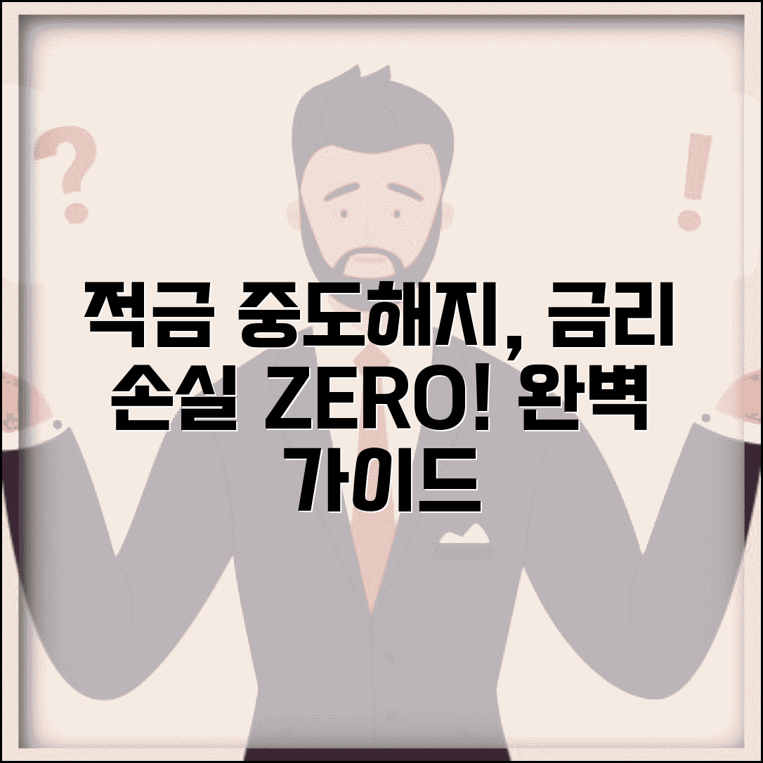 적금 중도해지 금리 손실 계산 및 완벽 대응 가이드