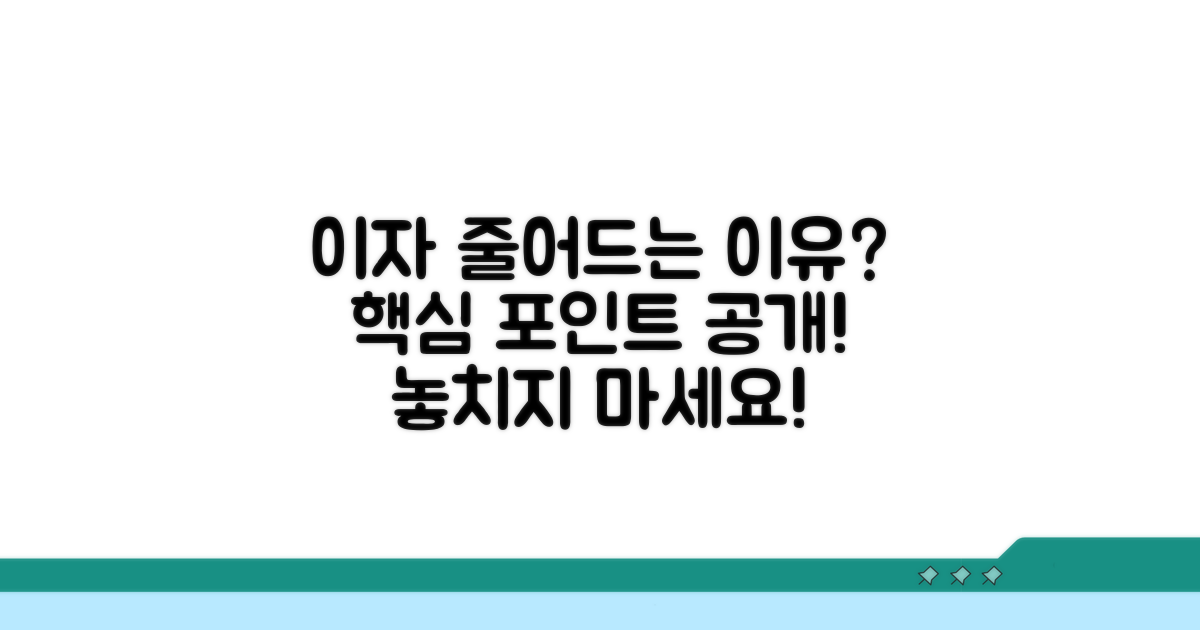 이자가 줄어드는 이유, 왜일까?