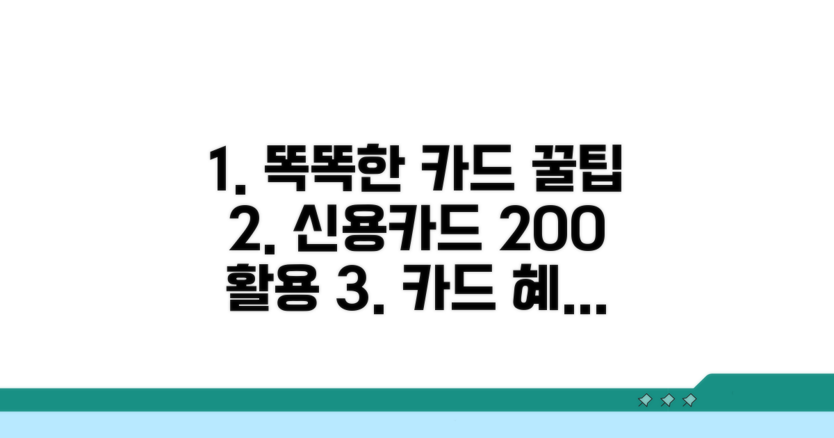 똑똑한 신용카드 활용법