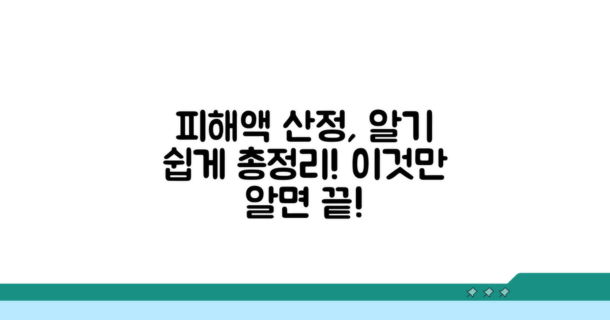 피해 금액 산정, 구체적인 방법 총정리
