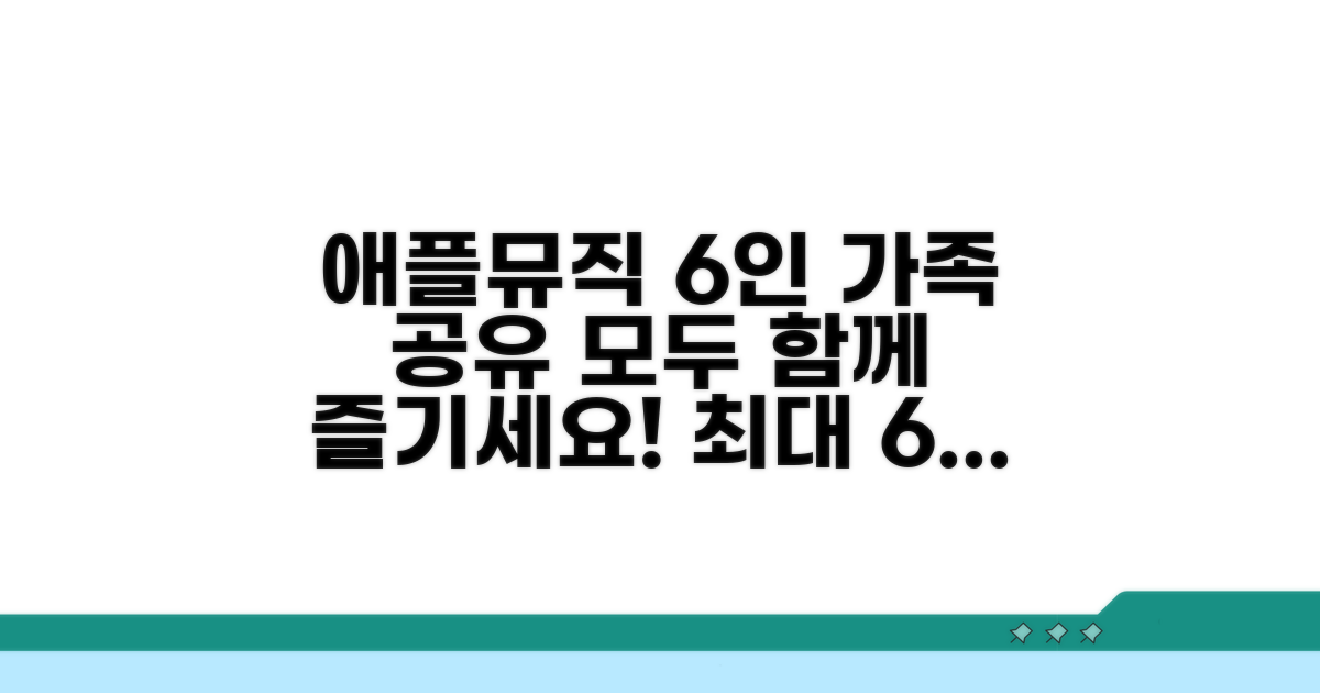 애플뮤직 가족 공유 6명까지