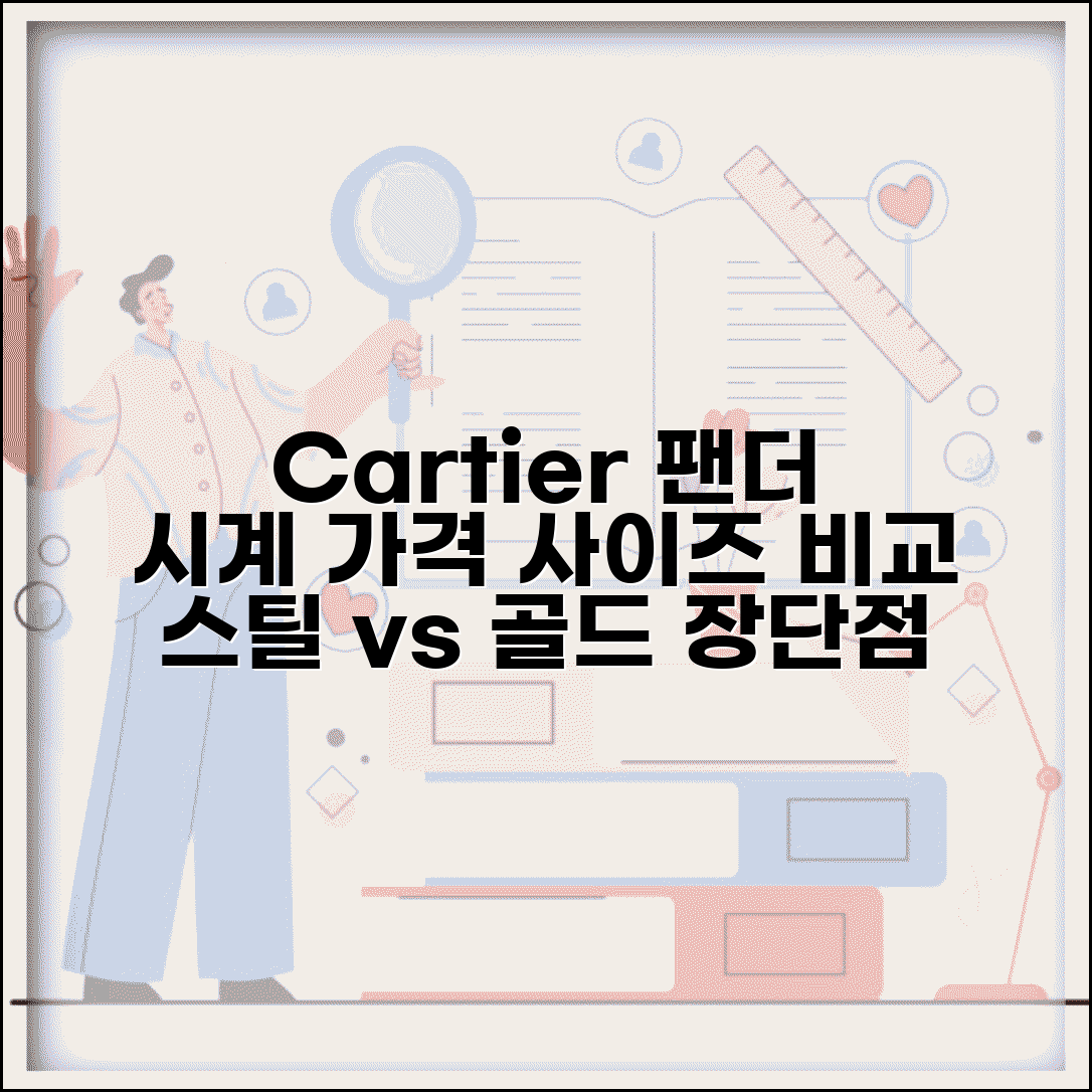 까르띠에 팬더 시계 가격 사이즈 비교 | 스틸, 골드 모델별 장단점 및 선택 가이드