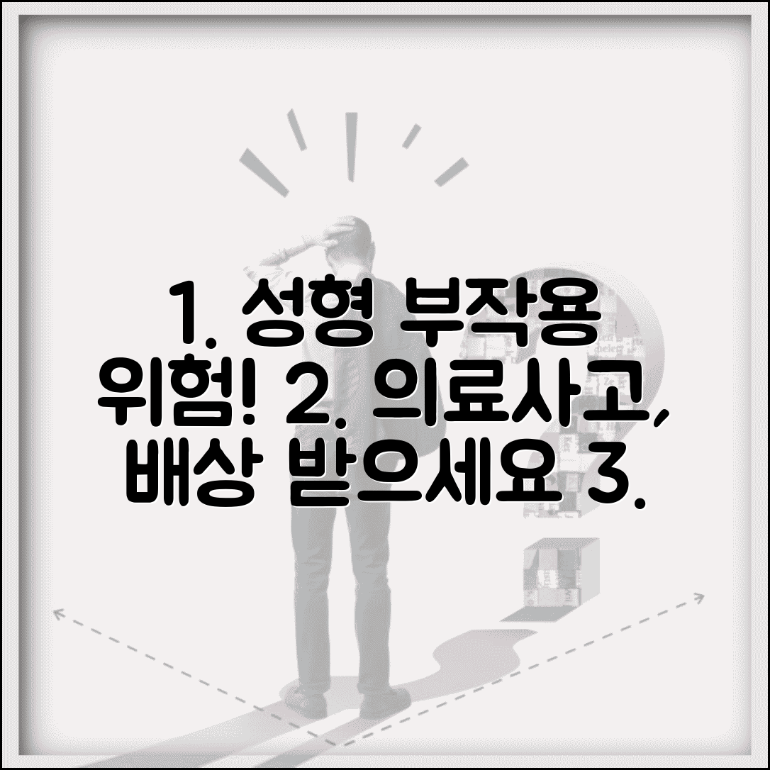 성형외과 수술 부작용 | 성형수술 부작용 의료사고 배상