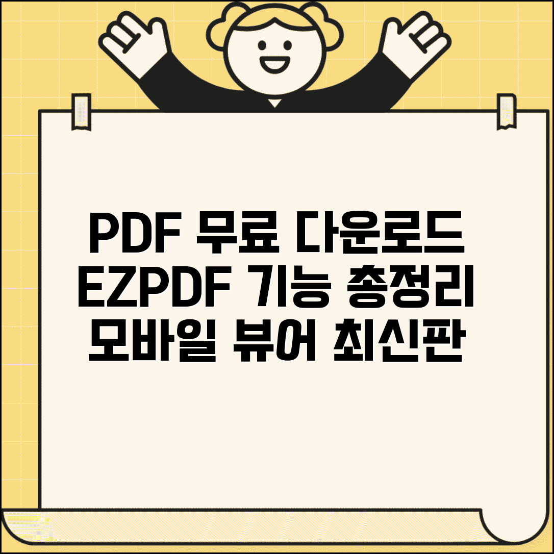 EZPDF 무료다운로드 설치 가이드 | 모바일 PDF 뷰어 무료 버전 기능 총정리