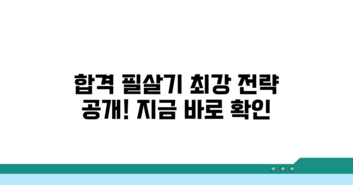 시험 합격을 위한 활용 전략