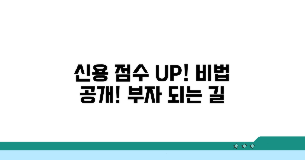 신용 점수 관리 비법 공개
