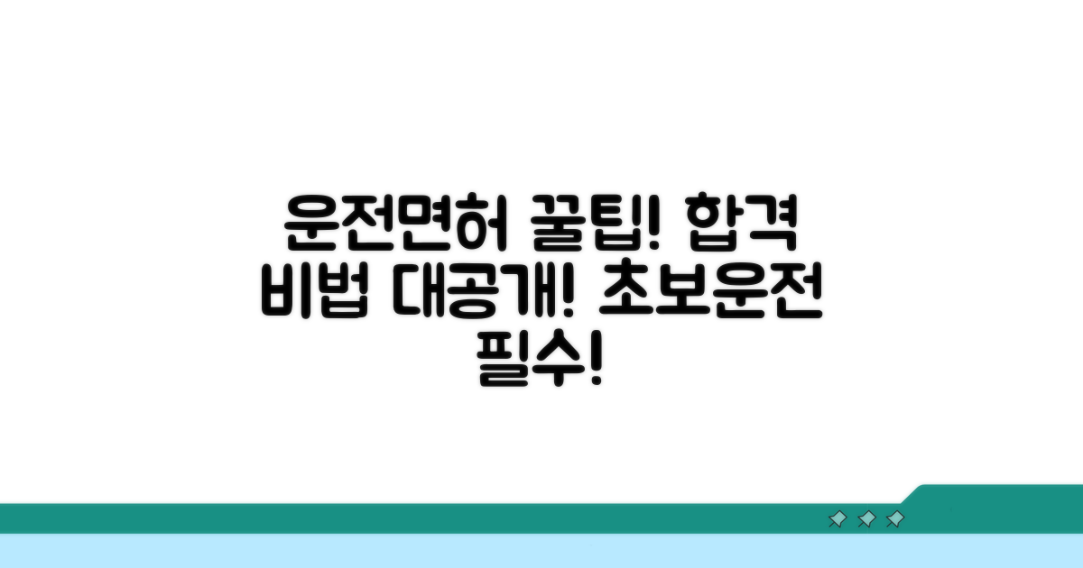 면허 취득 꿀팁과 주의사항