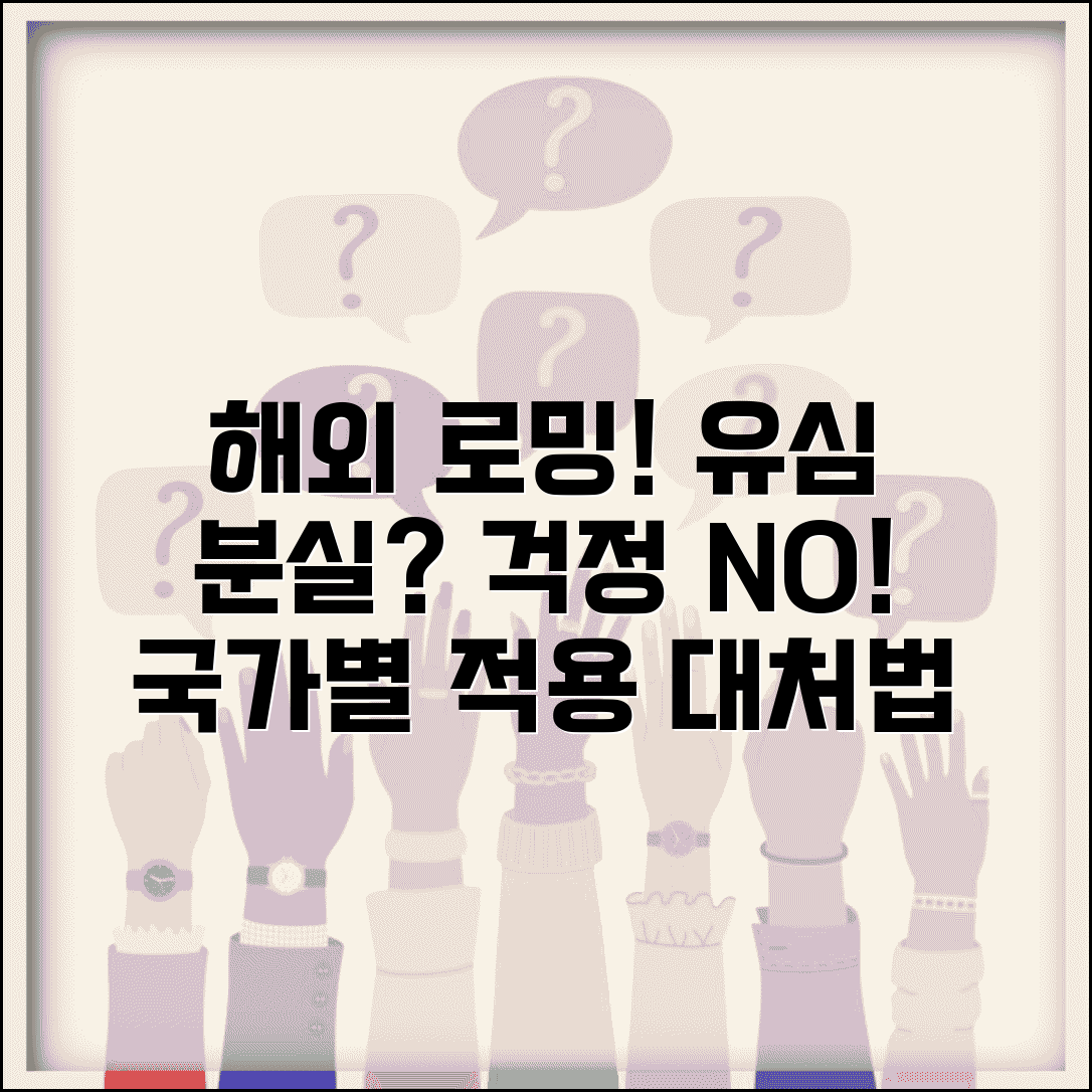 유심보호서비스 해외로밍 국가별 적용현황 | 로밍 전 설정방법 | 해외에서 유심 분실 시 대처요령