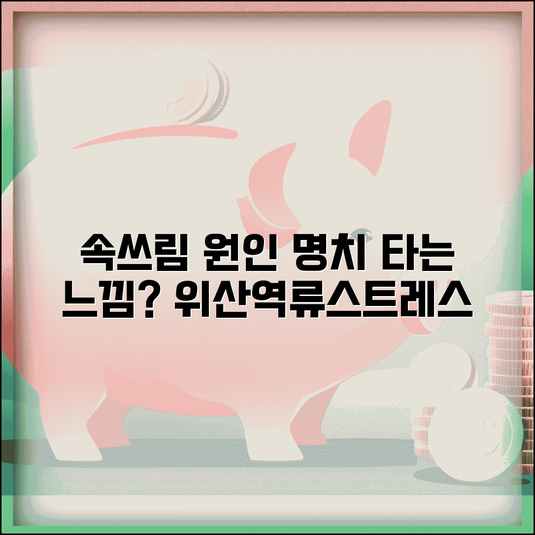 속쓰림 원인 명치 타는 느낌 | 속쓰림 원인 위산 역류성식도염 스트레스