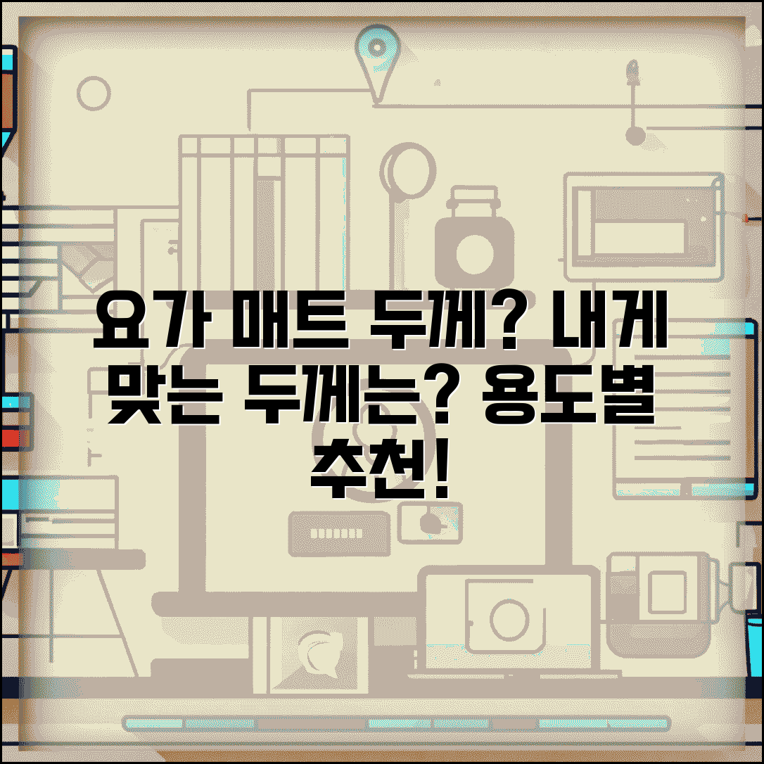 요가 매트 두께 선택 기준 추천 | 요가 매트 두께별 용도