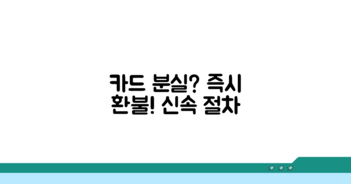 카드 분실 시 환불 절차 안내