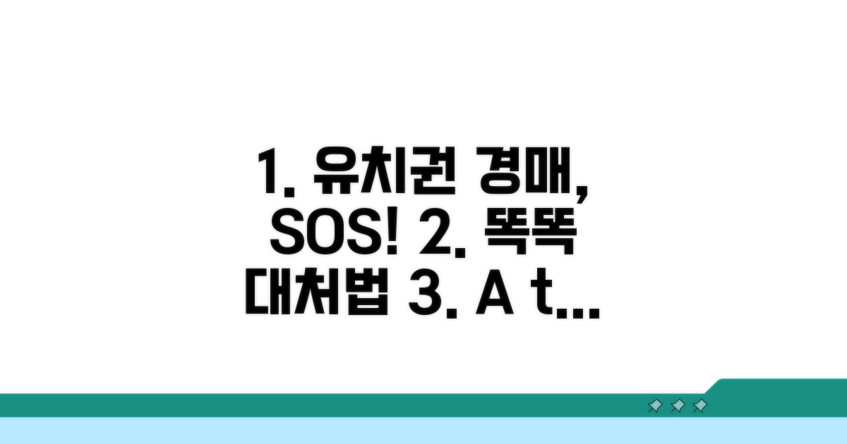 경매 물건 유치권, 똑똑하게 대처하는 법