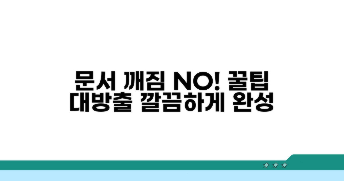 문서 작성 시 깨짐 방지 팁