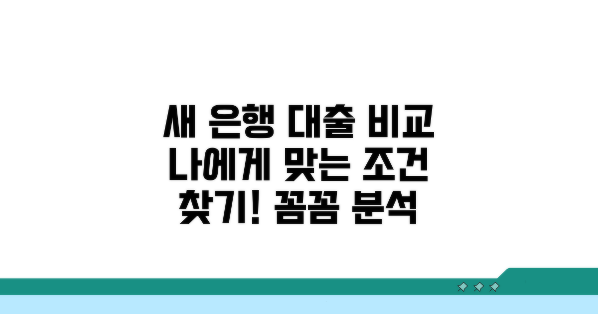 새로운 은행 대출 조건 비교 분석