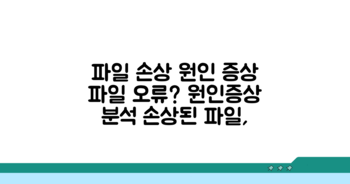 파일 손상 원인과 증상 분석
