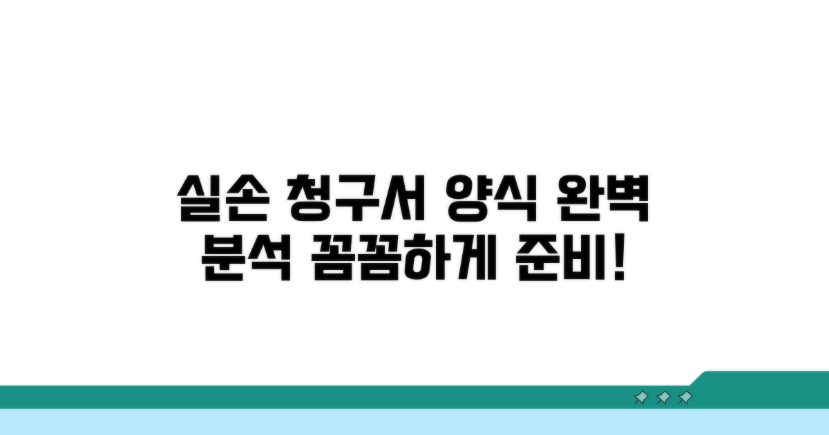 실손의료비 청구서 양식 상세 분석
