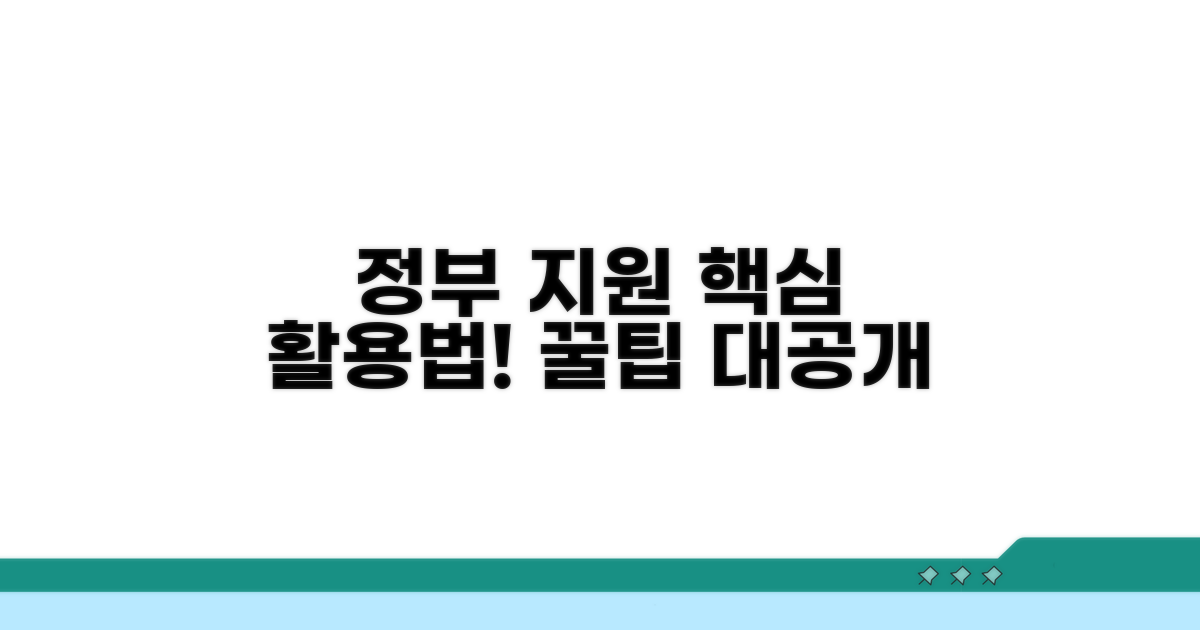 정부 지원 정책 활용법
