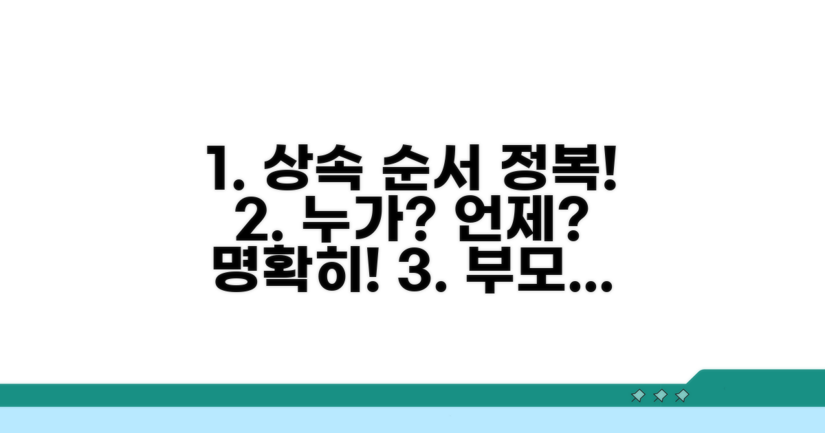 법정 상속 순서 완벽 분석
