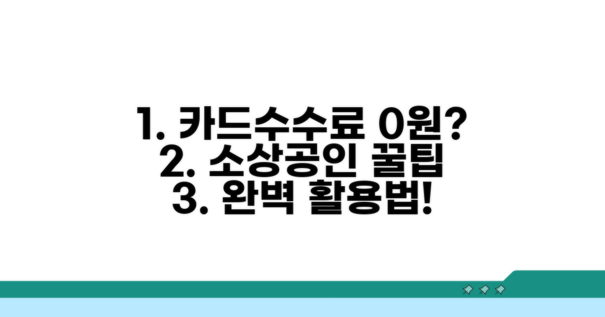 소상공인 카드수수료 완벽 활용법
