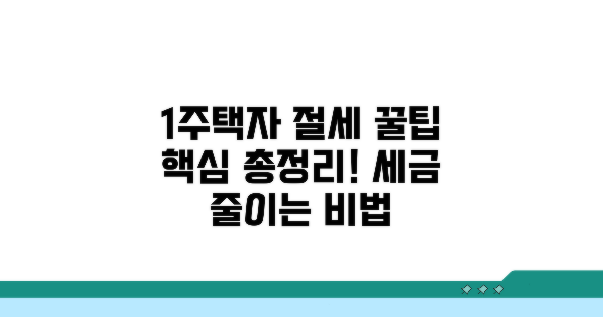 1주택자 절세 꿀팁 완전 정리