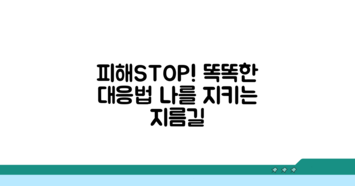 피해를 막는 똑똑한 대응 전략