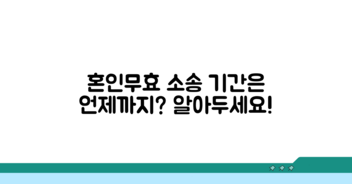 혼인무효 소송, 기간은 언제까지?