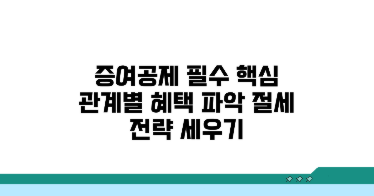 증여재산 관계별 공제 핵심