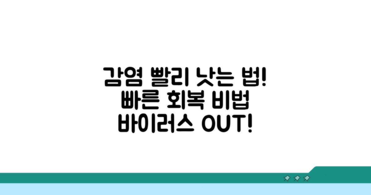 바이러스 감염 시 빠른 치료와 회복법