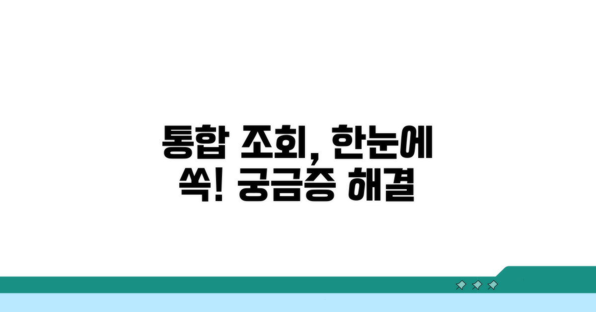 통합 조회 서비스란?