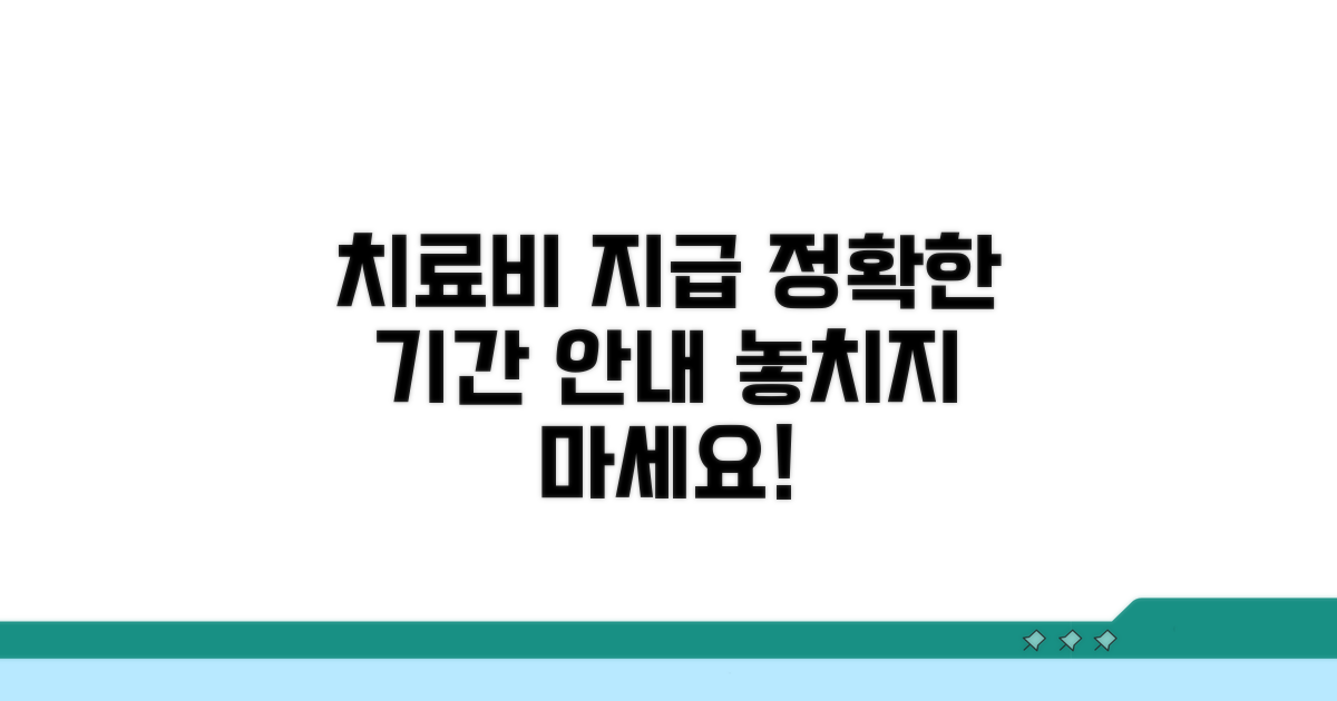 치료비 지급 기간 상세 안내