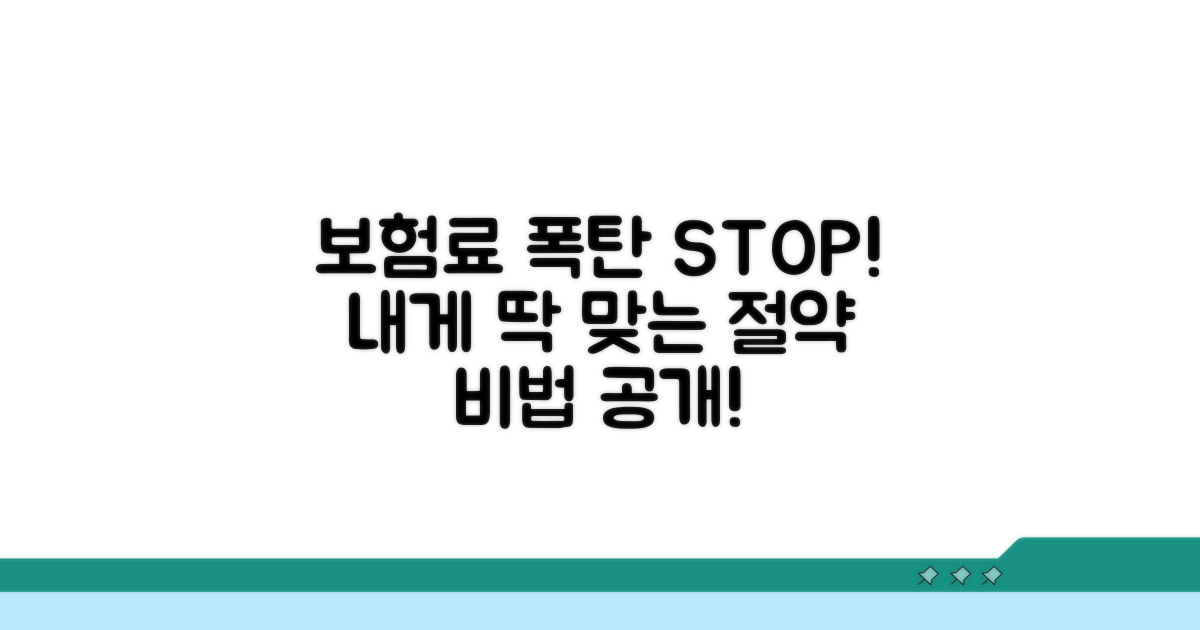 내 상황에 맞는 보험료 절약 방법 탐색