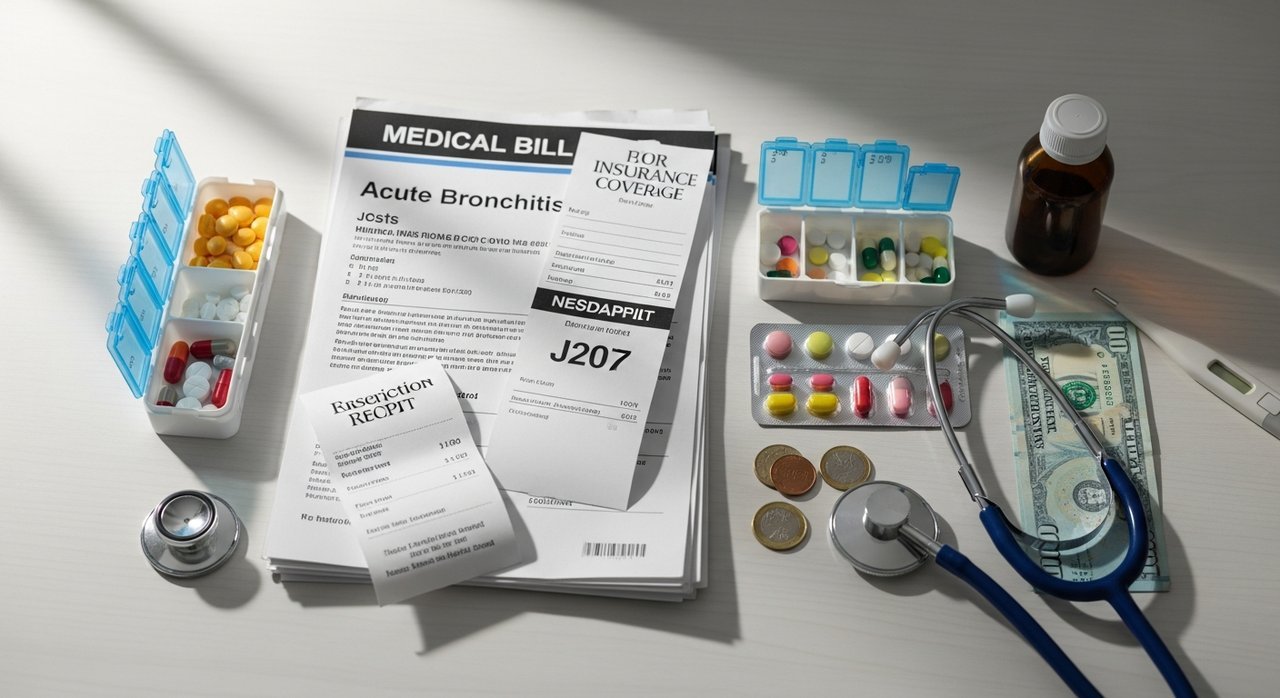 J209 급성기관지염 치료비, 병원비 약값 보험 적용 범위 총정리