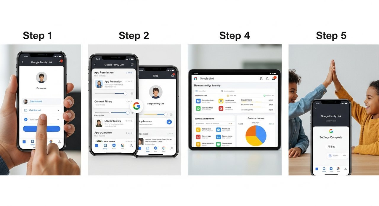 패밀리 링크 기본 설정 사용법: 구글 패밀리링크 완벽 이용 가이드 5단계