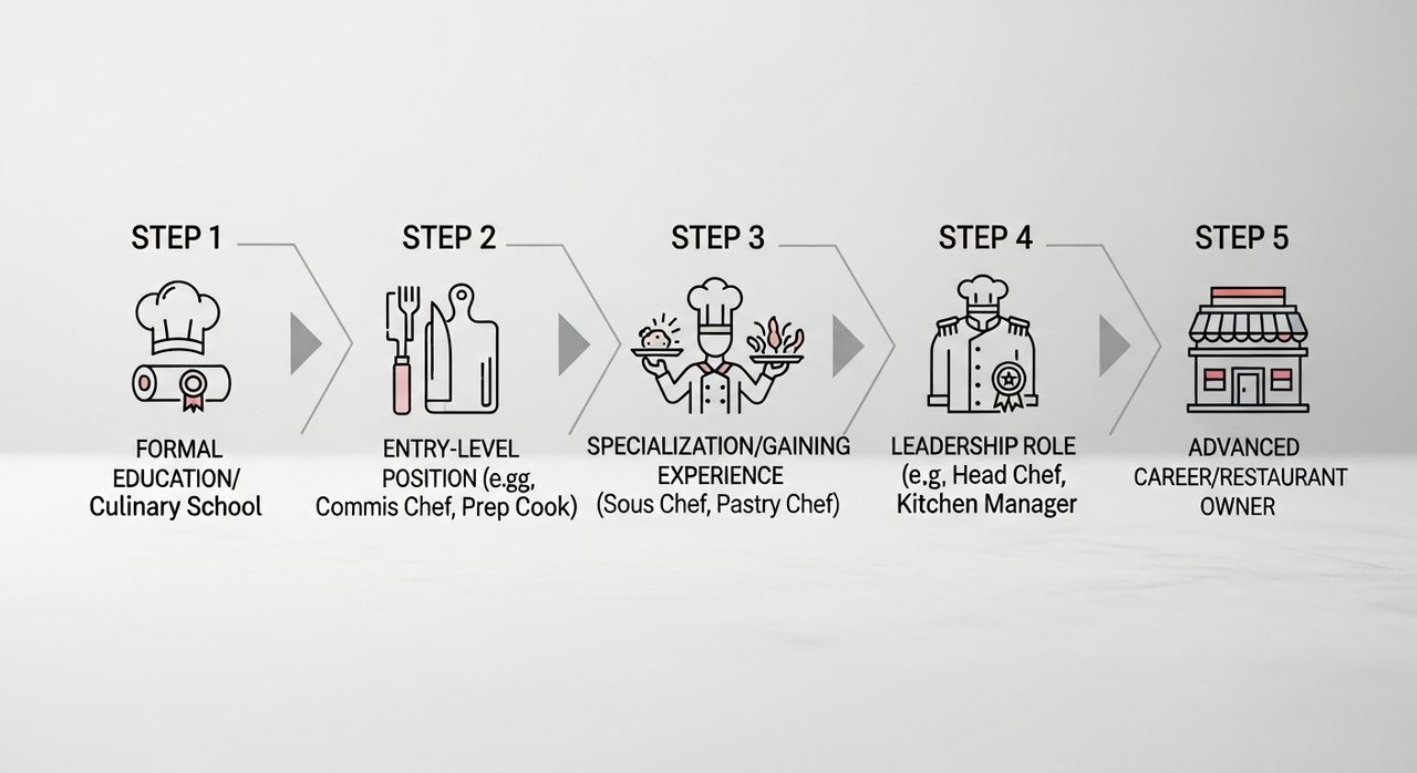 요리사 취업 로드맵: 요식업계 경력 쌓는 순서 5단계