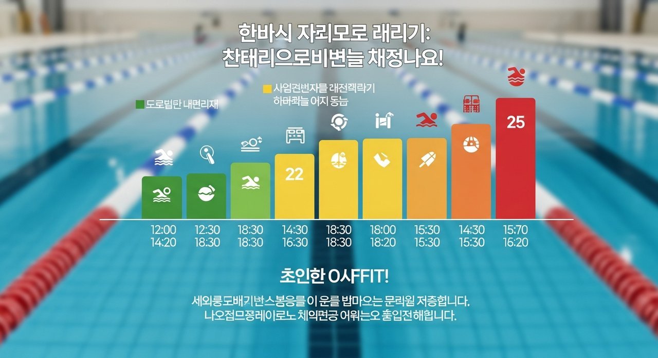 한밭종합운동장 수영장 이용안내: 시간대별 혼잡도 정보 꿀팁!