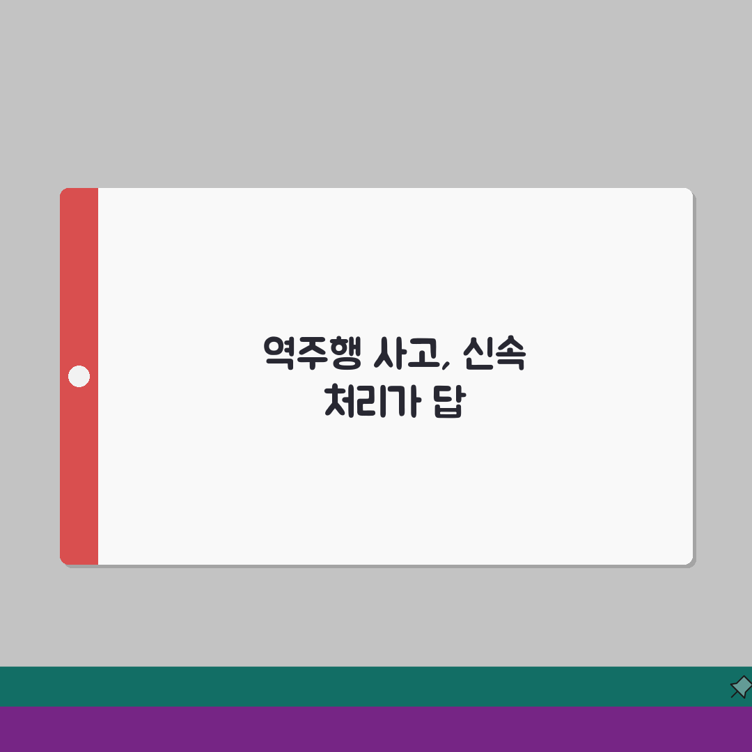 역주행 사고 처리 절차 | 일방통행 역주행과 고속도로 역주행 사고 대처법 솔직후기, 당황하