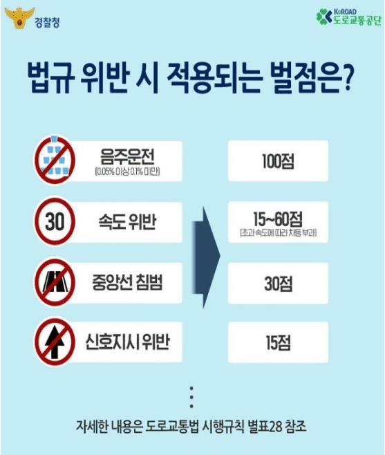 운전면허 벌점